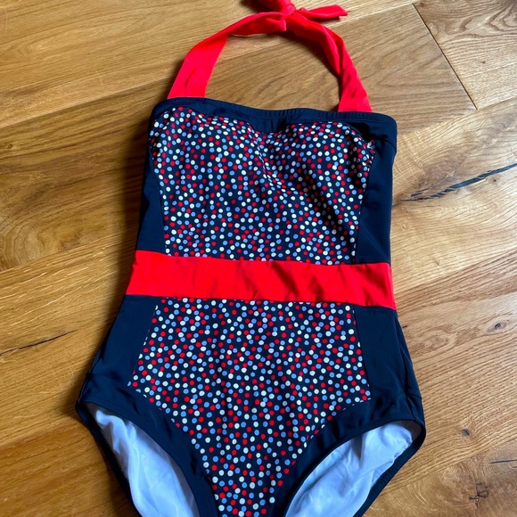 Boden Other - Boden Santorini retro halter one piece